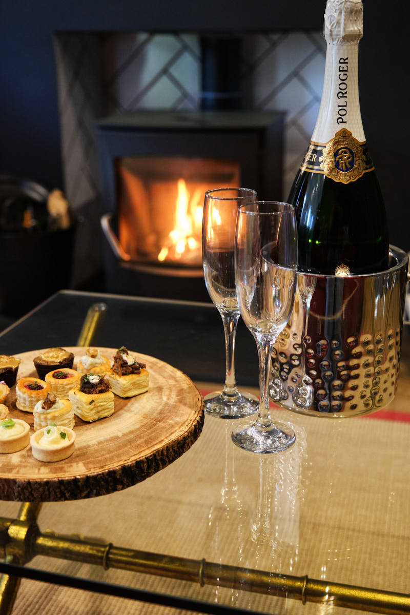 Canapes and Champagne at Lindores